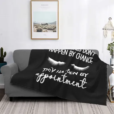70X100cm Eyelash Knitted Cartoon Evil Eye Flannel Blanket for Home