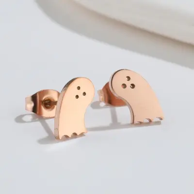Funny Smooth Cute Ghost Earrings Halloween Women's Fashion Ear Accessories