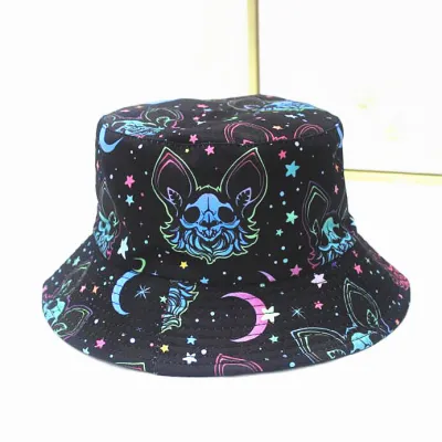 Simple Fashion Flamingo Pumpkin Football Print Bucket Hat