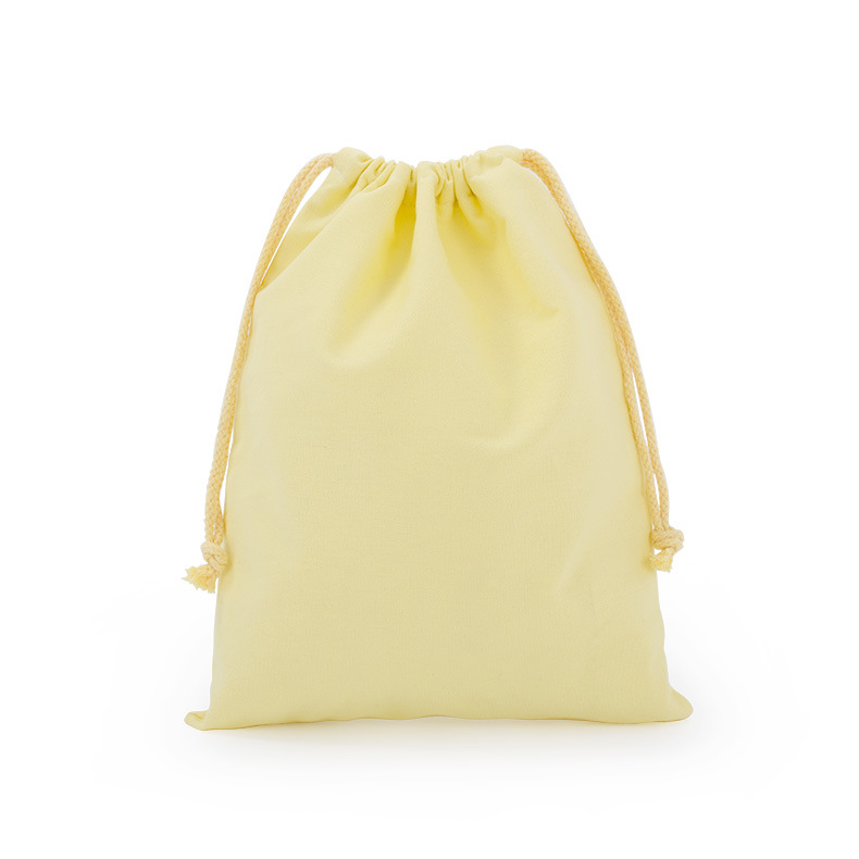 ●depound● Antibes Cotton Drawstring Bag Natural DP2436BG03 Wholesale Custom Logo Solid Color Cotton Canvas Drawstring Bag