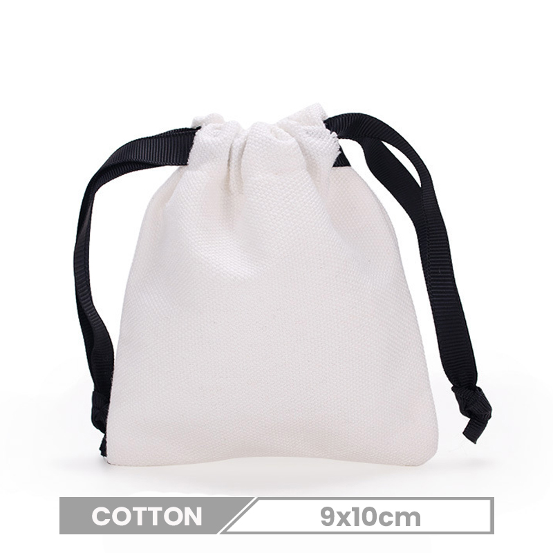 Wholesale Custom Logo Solid Color Cotton Drawstring Bag