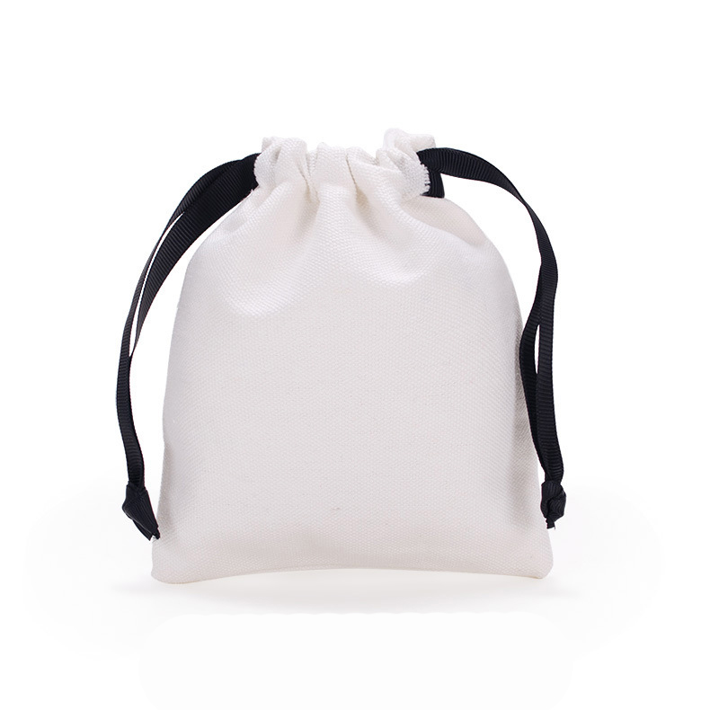 ★ ★ Female White Drawstring Bag DH3771 67U DH37 Drawstring bag 5, 100% spun polyester fabric, 15