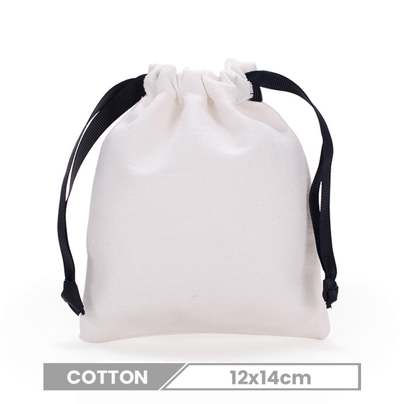 Wholesale Custom Logo Solid Color Cotton Drawstring Bag