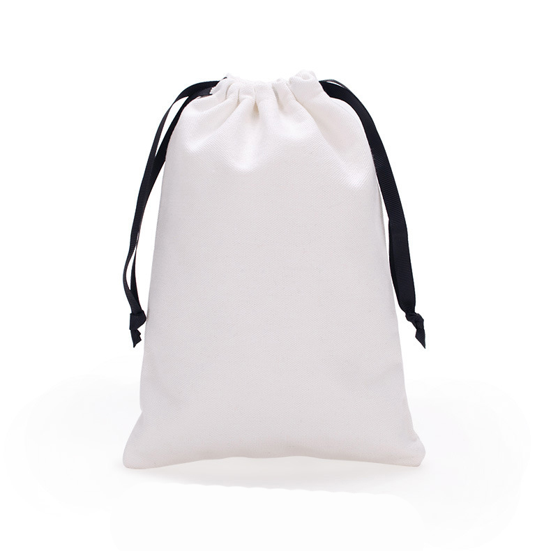Wholesale Custom Logo Solid Color Cotton Drawstring Bag