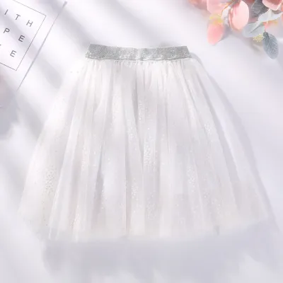 Kids Toddler Girls Casual Cute Sequins Mesh Princess Skirt