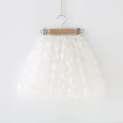 Kids Toddler Girls Casual Cute Butterfly Pattern Mesh Skirt