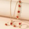 Red Heart Rhinestone Suit