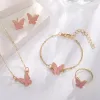 Pink Oil Dripping Small Butterfly