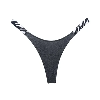 Women Fashion Sexy Zebra Stripe Leopard Printed Cotton Panties