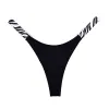 Black Thong-Zebra Strap