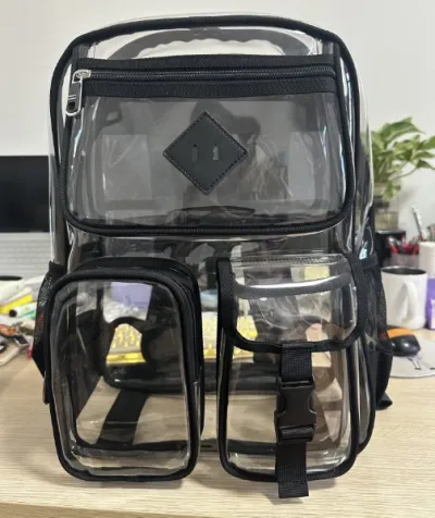 Large Capacity Waterproof Clear Backpack