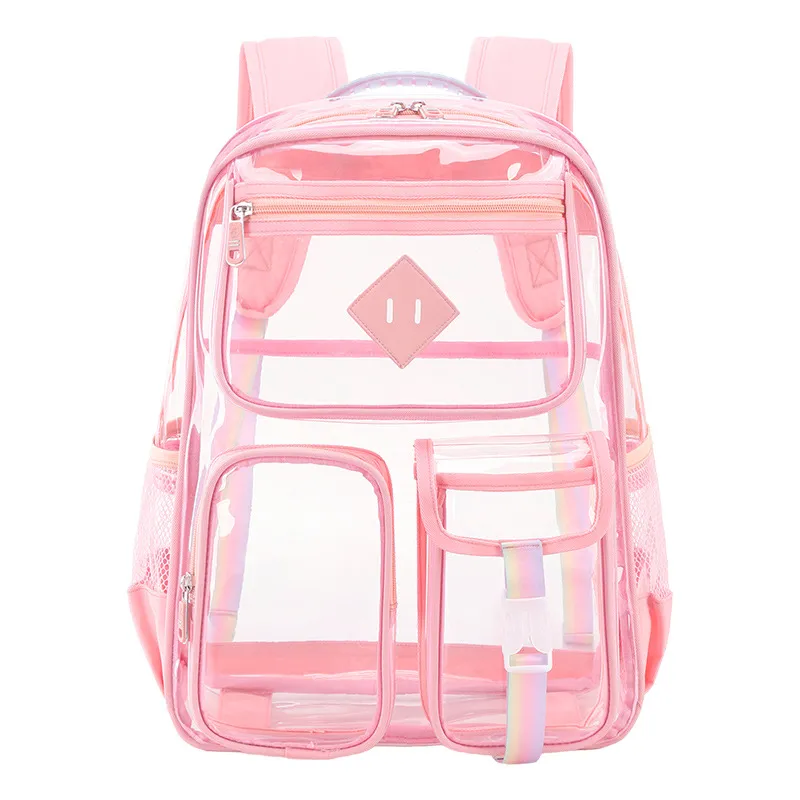 Large Capacity Waterproof Clear Backpack
