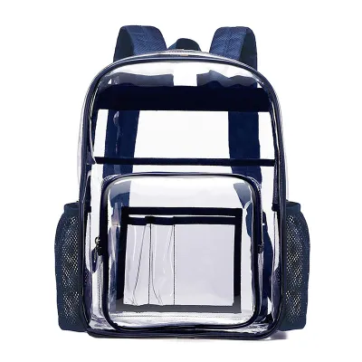 Fashion Large Capacity Pvc Clear Backpack