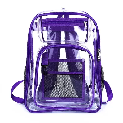 Unisex Fashion Clear Backpack Pvc Backpack