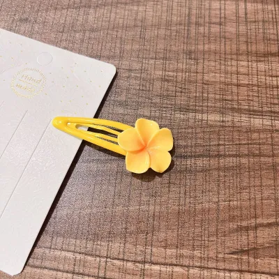 Women Sweet Cute Floral Acrylic BB Clip Hairpin