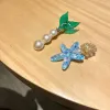 Blue-Starfish Mermaid 2-Piece Set