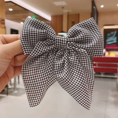 Women Fashion Sweet Pearlescent Bow Hairpin