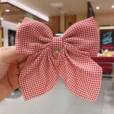 Women Fashion Sweet Pearlescent Bow Hairpin