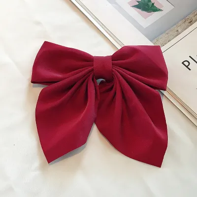 Women Fashion Sweet Pearlescent Bow Hairpin
