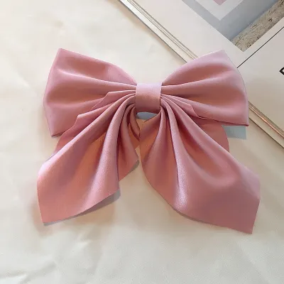 Women Fashion Sweet Pearlescent Bow Hairpin