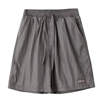 Men Summer Fashion Casual Basic Solid Nylon Sports Bermuda Shorts