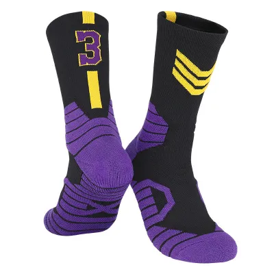 Unisex Thick Towel Bottom Sport Mid-Calf Socks for Men