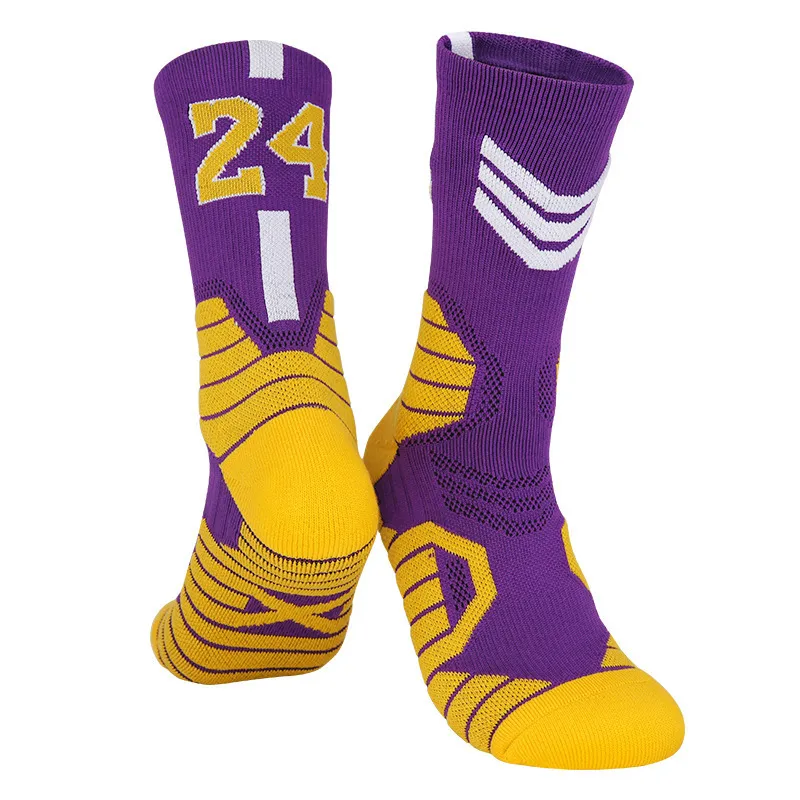 Unisex Thick Towel Bottom Sport Mid-Calf Socks for Men