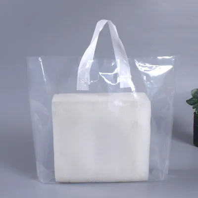 40*32*8cm custom Solid Color Large Capacity Clothing Packaging Plastic Shopping Bag