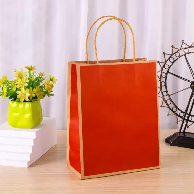 Simple Frame Contrast Color Packing Bags 50pcs/set