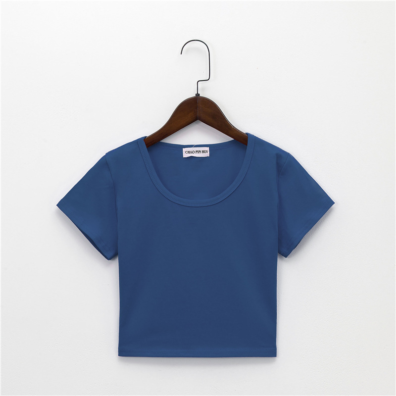 【2plan】Yeah ST Crop Collar Short Sleeve T-shirt Amazon.com: OLCHEE Womens 2PK Short Sleeve Crew Neck T