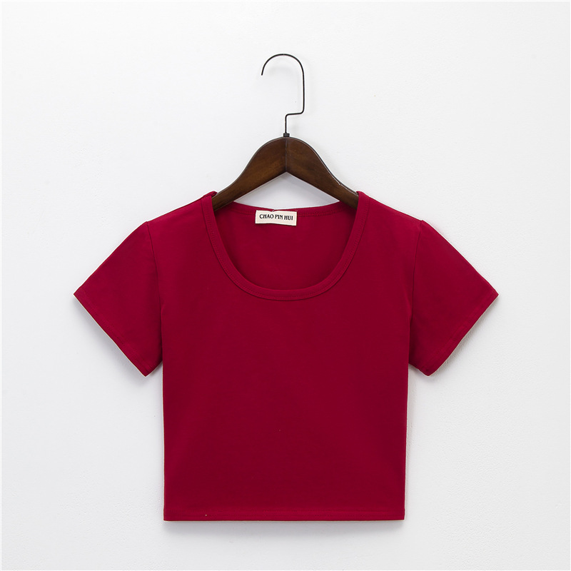 【2plan】Yeah ST Crop Collar Short Sleeve T-shirt Amazon.com: OLCHEE Womens 2PK Short Sleeve Crew Neck T