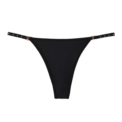 Women Simple Sexy Solid Color Breathable Low Waist Panties