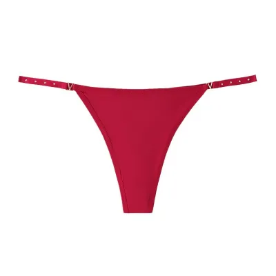 Women Simple Sexy Solid Color Breathable Low Waist Panties