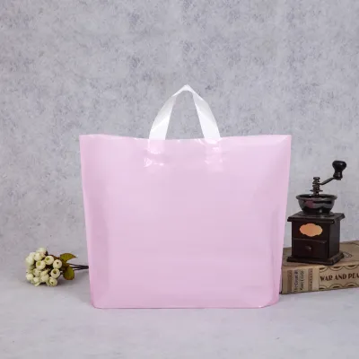 50*40*10cm Custom Solid Color Large Capacity Clothing Packaging Plastic Shopping Bag