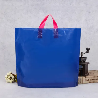 50*40*10cm Custom Solid Color Large Capacity Clothing Packaging Plastic Shopping Bag