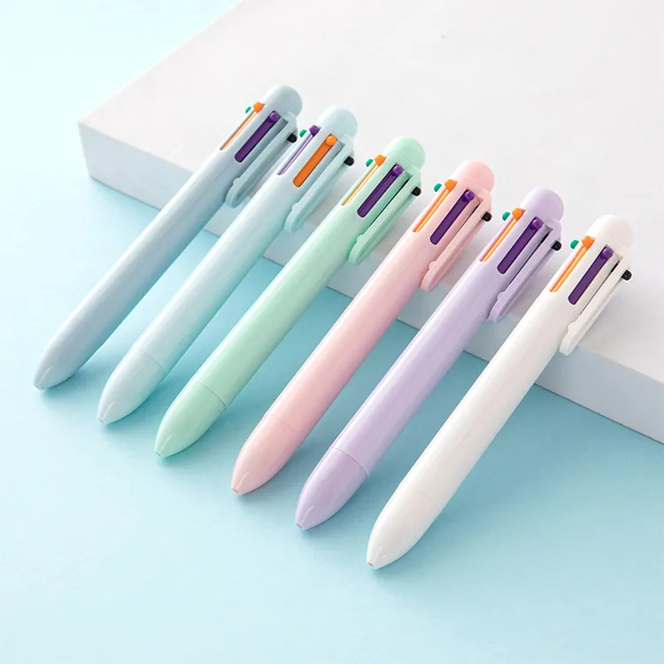 Creative Macaroon 6 Color Press Ballpoint Pen