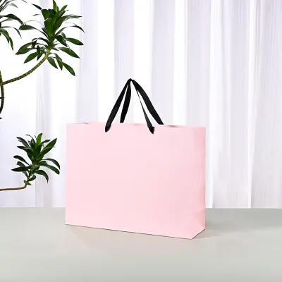 Fashion Simple Clothing Store Paper Shopping Bag Gift Tote
