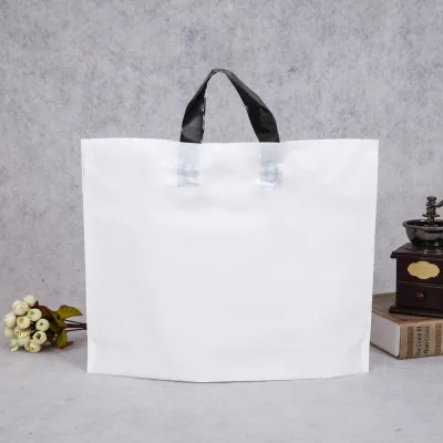 33*24*6cm Custoom Solid Color Large Capacity Clothing Packaging Plastic Shopping Bag