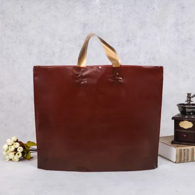 36*28*8cm Custom Solid Color Large Capacity Clothing Packaging Plastic Shopping Bag