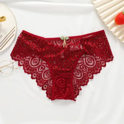 Women Sexy Lace Perspective Panties