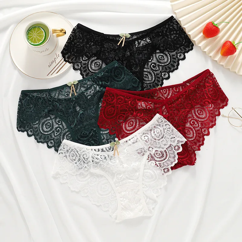 Women Sexy Lace Perspective Panties