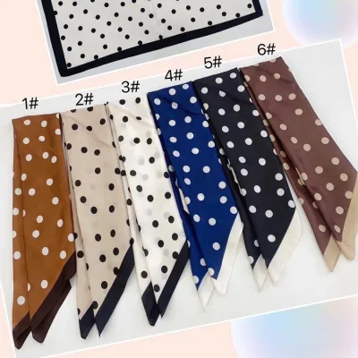 70cm Satin Paisley Printed Women's Square Scarf