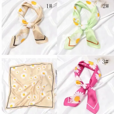 70cm Satin Paisley Printed Women's Square Scarf