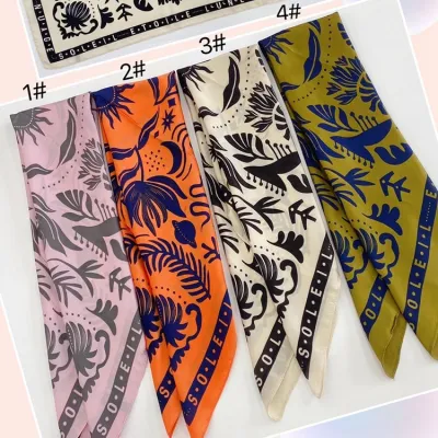 70cm Satin Paisley Printed Women's Square Scarf