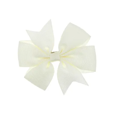 Kids Girls Cute Sweet Solid Color Bow Hair Clip BB Clip Cloth Hairpin