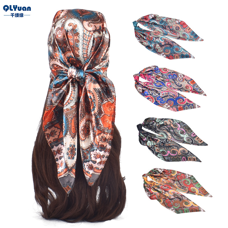 Èaphi エフィ INDIA PATTERN SATIN SCARF eaphi INDIA PATTERN SATIN SCARF - メルカリ