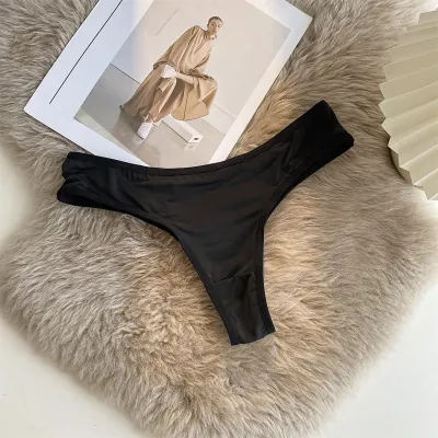 Women Fashion Sexy Hollow Leopard Zebra Print Low Waist Panties