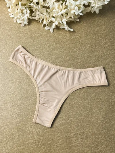 Women Fashion Sexy Hollow Leopard Zebra Print Low Waist Panties