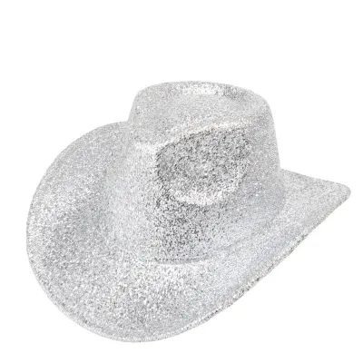 Simple Fashion Sequin Western Stage Party Top Hat Polyester Retro Dome
