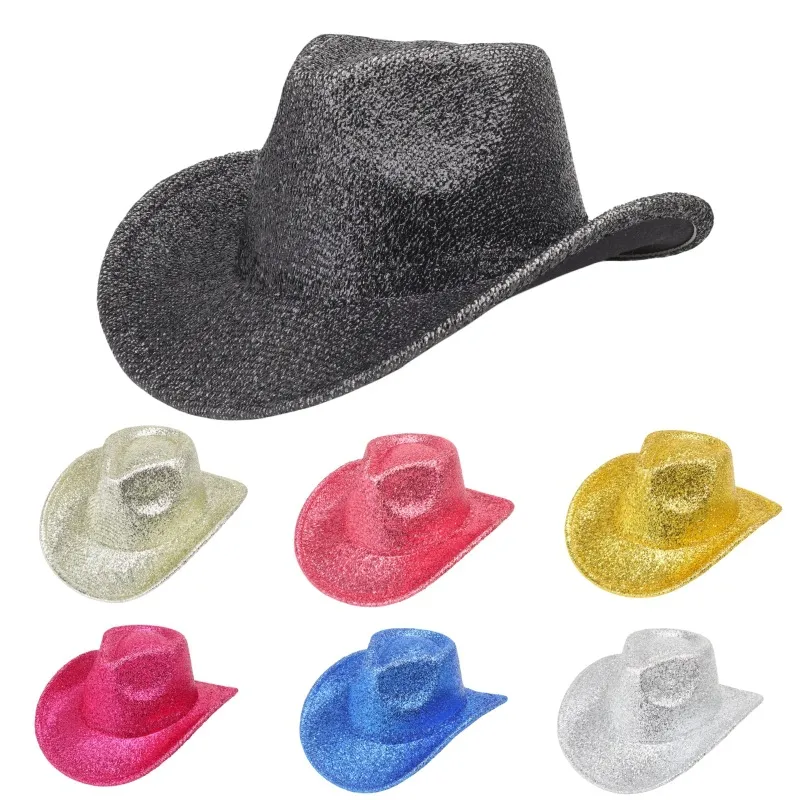 Simple Fashion Sequin Western Stage Party Top Hat Polyester Retro Dome